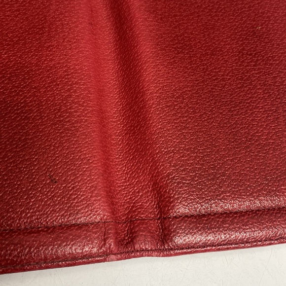 Franklin Covey Red Pebbled Leather Binder Planner - Picture 16 of 17